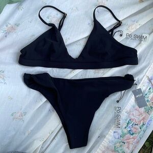 Two piece swim suit by Ava Frati Po swim NWT